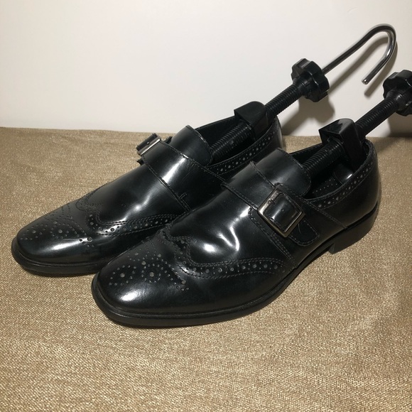 Mens Jeffrey Tyler monk strap wing tip size 11 - Picture 2 of 6